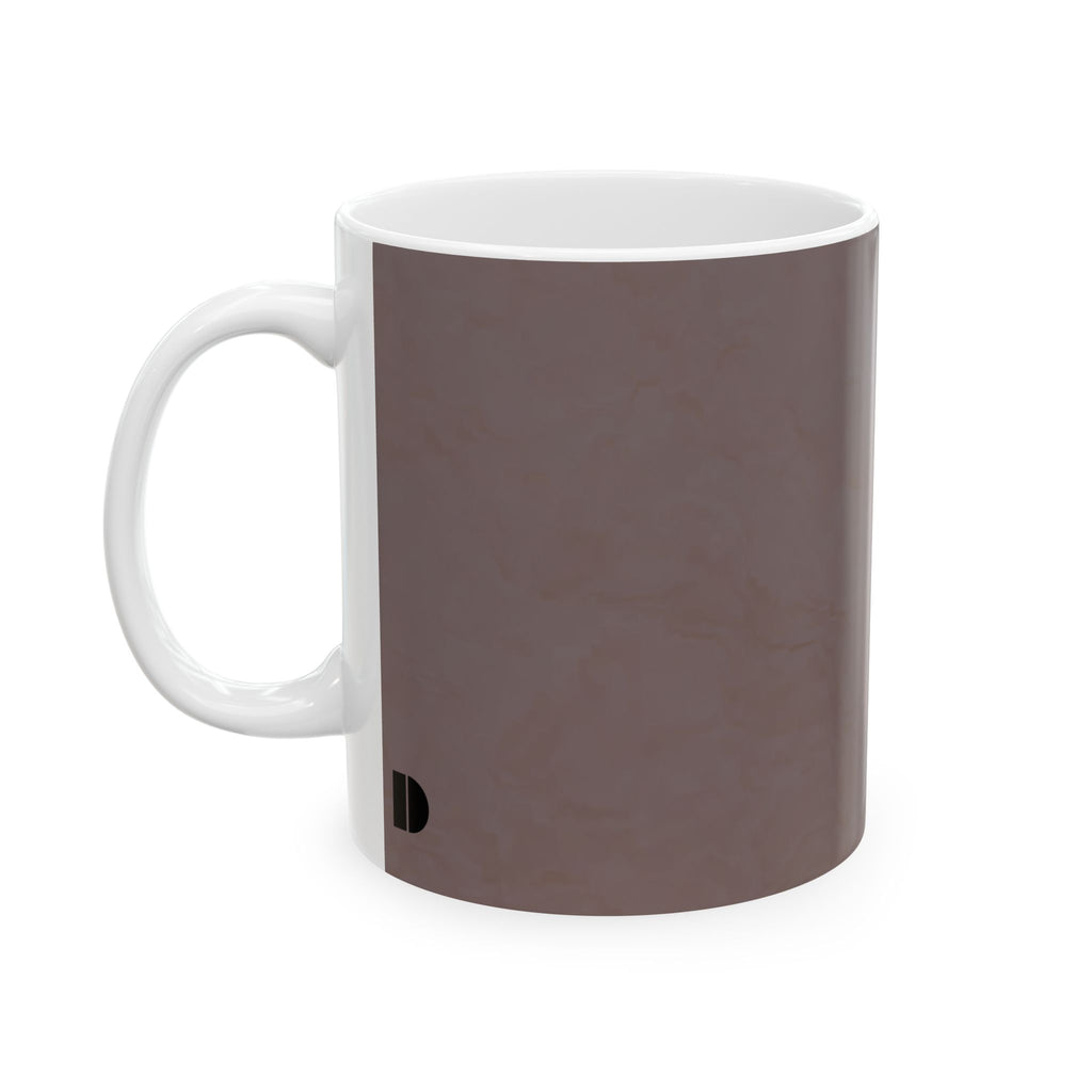Burnished Brown Ceramic Mug